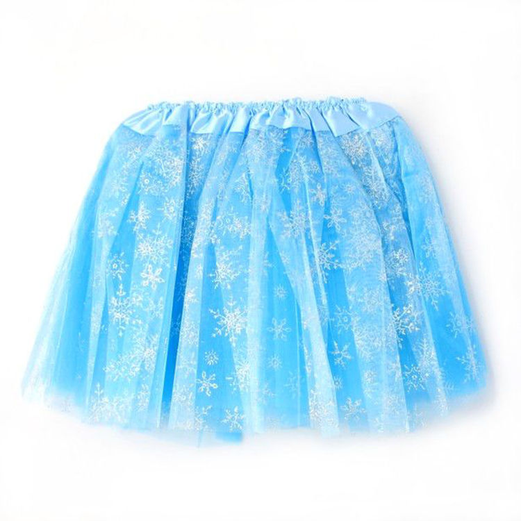 Picture of 6485 CHILD SIZE SNOWFLAKE TUTU TURQUOISE WAISTBAND 15-28